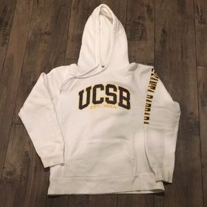 UCSB White Hoodie Pullover Sweatshirt Sz M